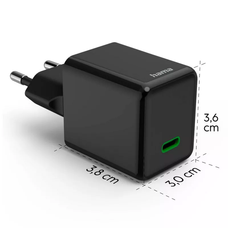 Ładowarka ścienna 45W Hama Supermini - czarny (VH020-03)