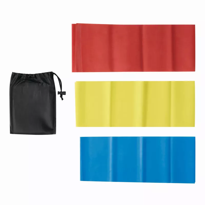 Zestaw gum oporowych - czarny, czerwony, niebieski, żółty (56-0605046)