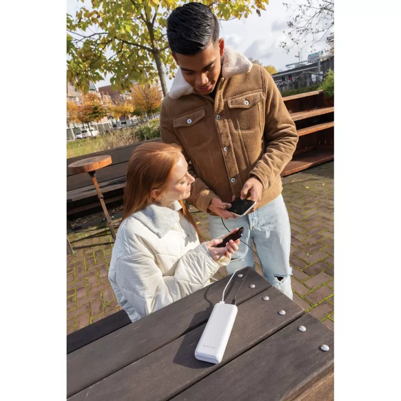 Szybki power bank 20000 mAh Urban Vitamin - biały (P322.753)