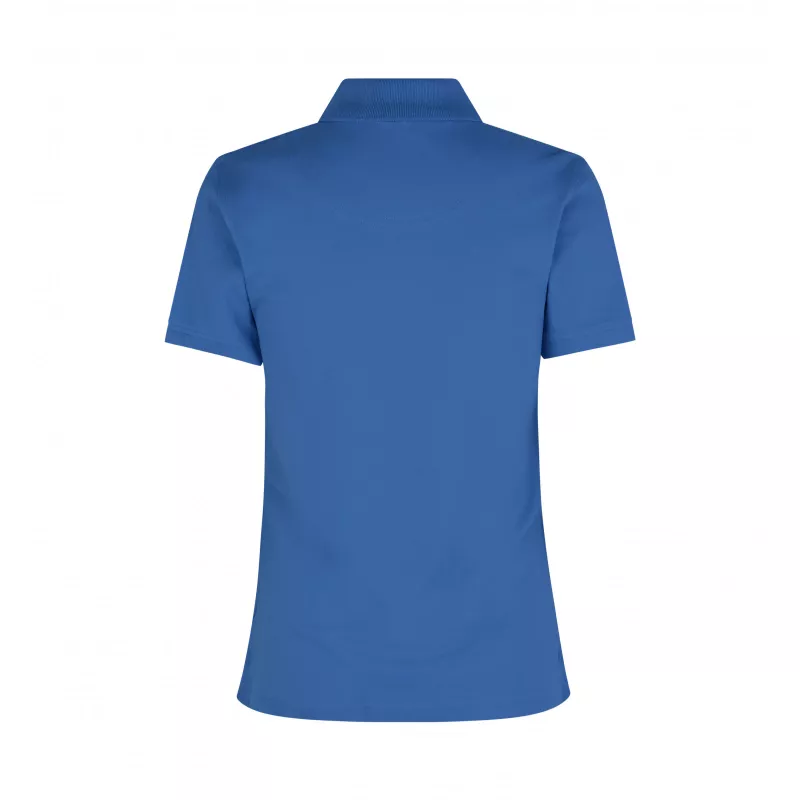 Koszulka bawełniana damska 210 g/m² ID Polo/stretch 527 - Azure (0527-AZURE)