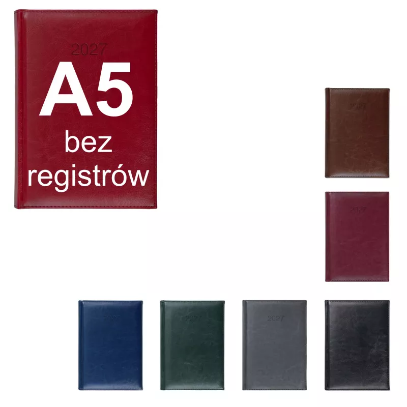Kalendarz książkowy A5 DZIENNY "BALADO" - różne kolory (KK-CCB-705.DB)