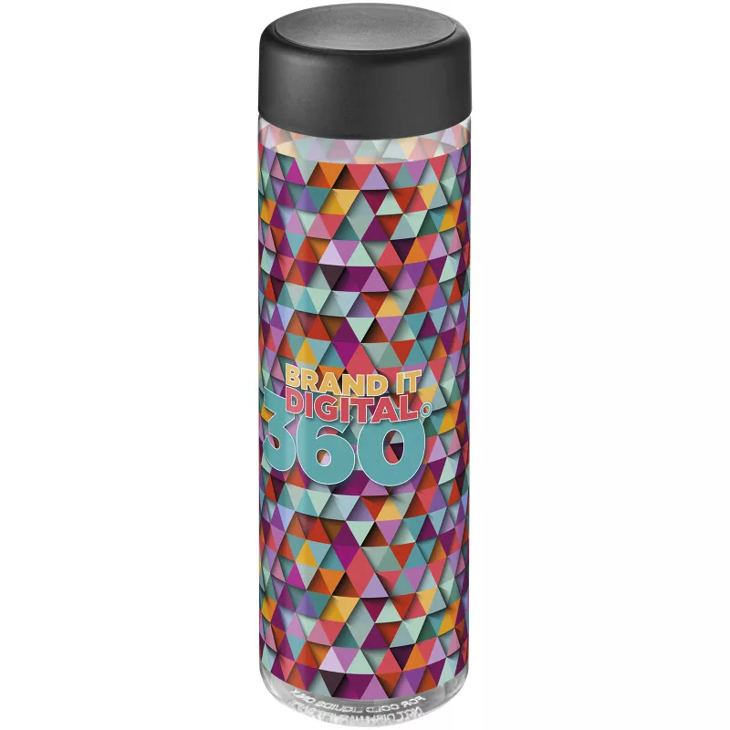 H2O Vibe 850 ml screw cap water bottle - Czarny-Przezroczysty (21043000)