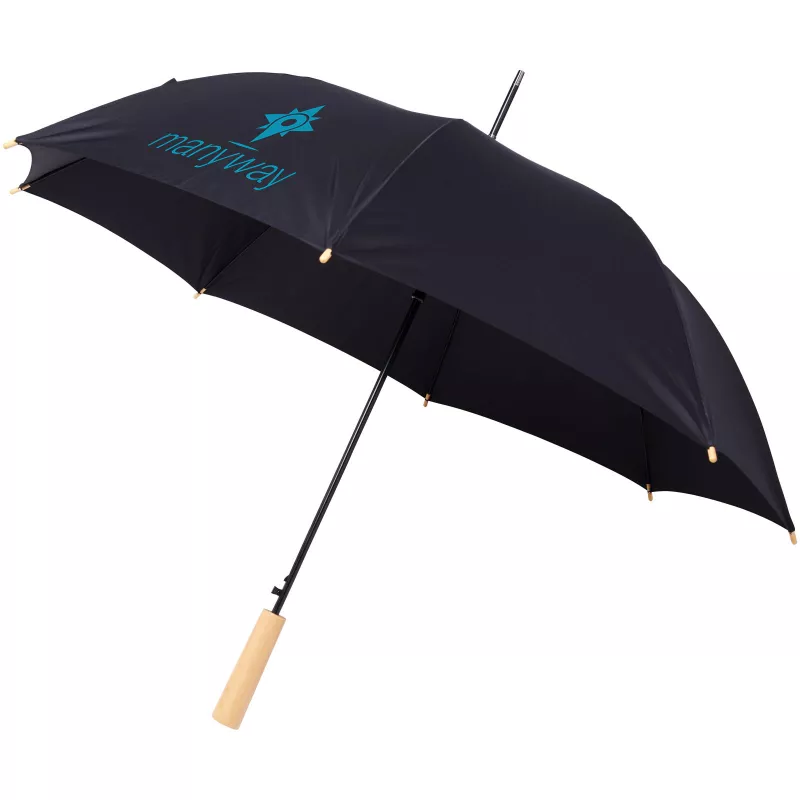 Parasol automatyczny Alina 23” wykonany z plastiku PET z recyklingu - Czarny (10940001)