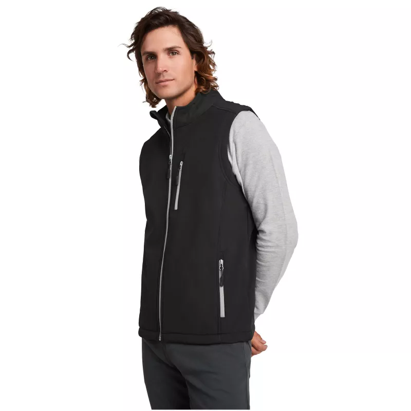 Nevada kamizelka unisex typu softshell - Czarny (R11993O2)