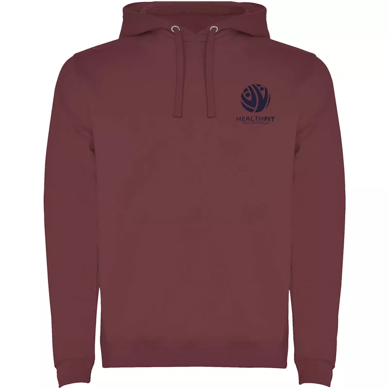 Bluza z kapturem "kangurek" 280 g/m² Roly Urban - Berry Red (R1067-BERRYRED)