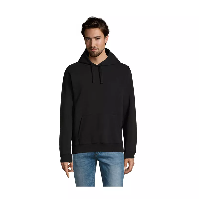 Bluza męska z kapturem 280 g/m² Sol's SPENCER - Czarny (S02991-BK)