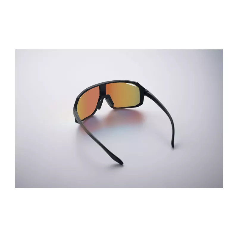 Okulary sportowe z lustrzanymi soczewkami UV400 FLASH - Wielokolorowy (MO2816-99)