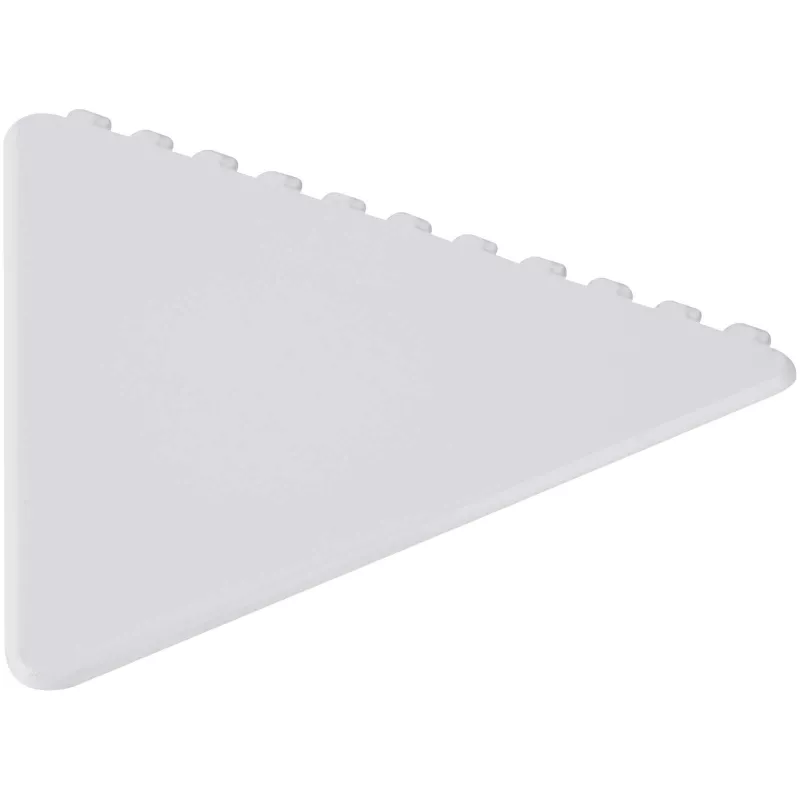 Frosty triangular recycled plastic ice scraper - Biały (21049801)
