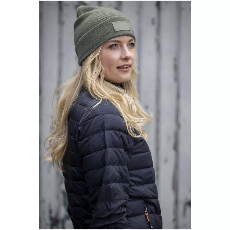 Czapka typu beanie Boreas z naszywką - Zielony (38676610)