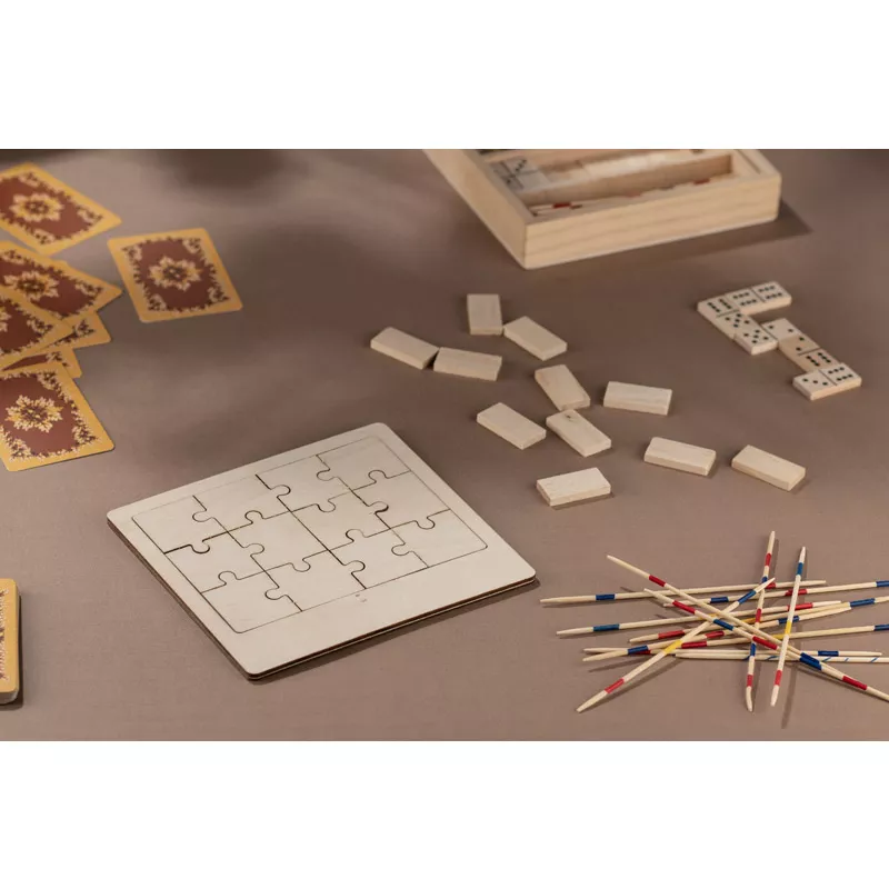 Puzzle drewniane WOODSY - beżowy (naturalny) (15019-17)