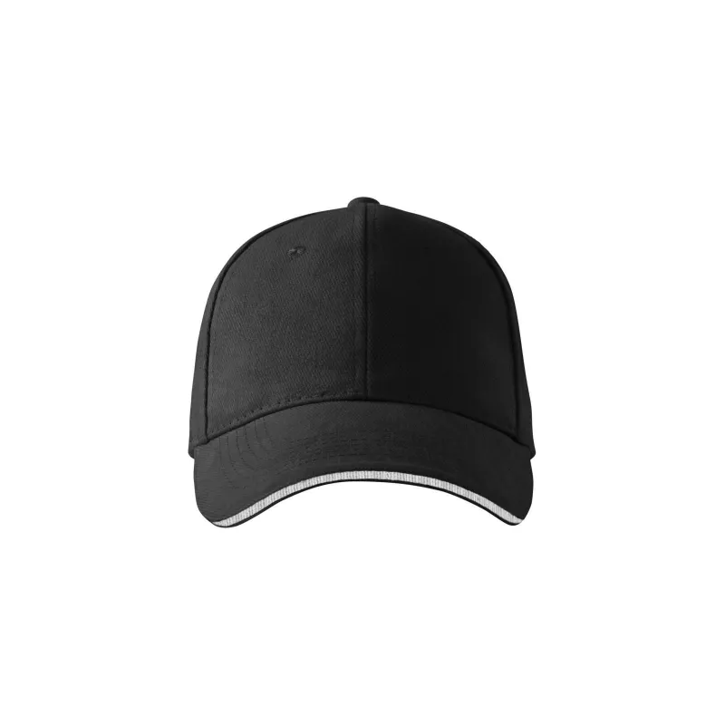 Reklamiowa czapka z daszkiem Malfini SANDWICH 6P 306 - Ciemny khaki (ADLER306-CIEMNY KHAKI)