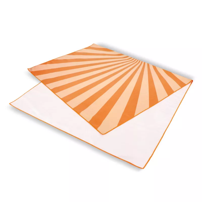 Szybkoschnący ręcznik plażowy R-PET 100×180 cm, sublimacja - pomarańczowy (LT97215-N0026)
