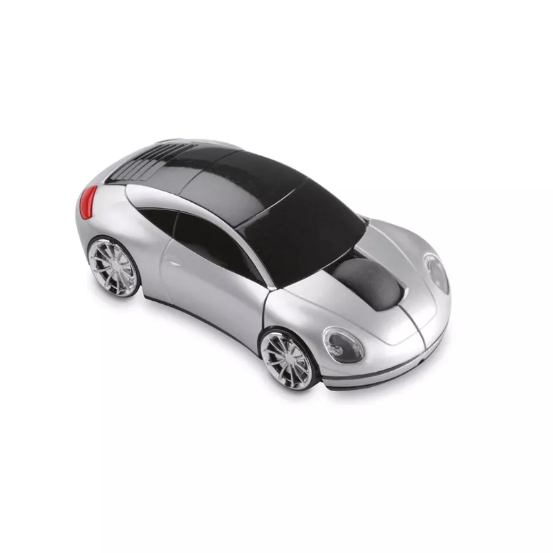 Mysz bezprzewodowa w kształcie samochodu SPEED - Srebrny Mat (MO7641-16)