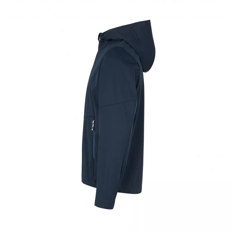 Kurtka dziecięca ID softshell z kapturem 40836 185 g/m² - Navy (40836-NAVY)