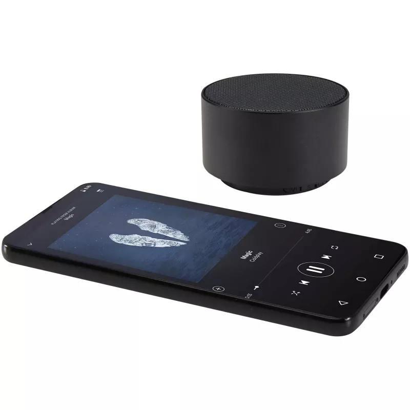 Ankaa bezprzewodowy głośnik Bluetooth® o mocy 3 W z recyklingowanego aluminium - Czarny (12448690)