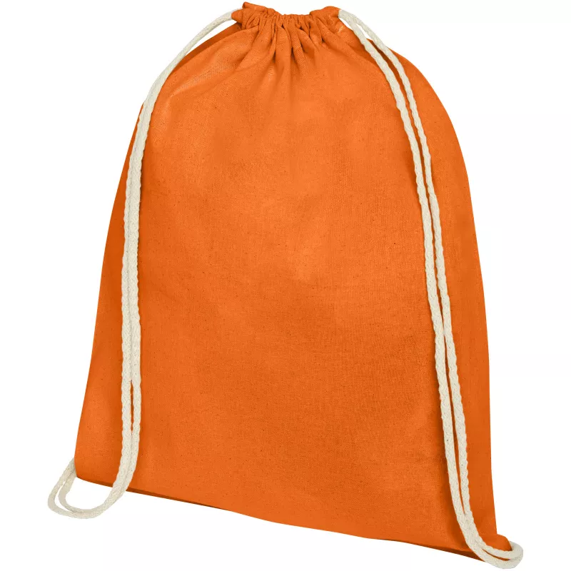 Plecak bawełniany Oregon 140 g/m² ze sznurkiem, 33 x 44 cm - Pomarańczowy (12057531)