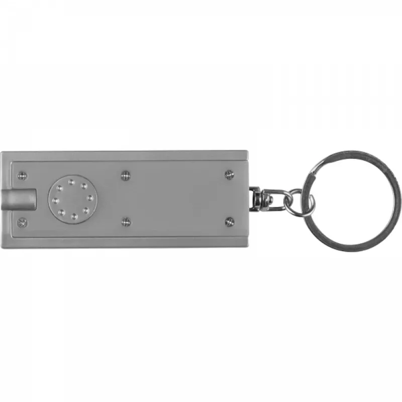 Brelok plastikowy AGUSTIN - szary (9231107)