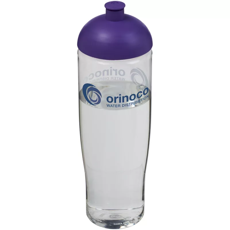 Bidon H2O Tempo® o pojemności 700 ml z wypukłym wieczkiem - Fioletowy-Przezroczysty (21004209)