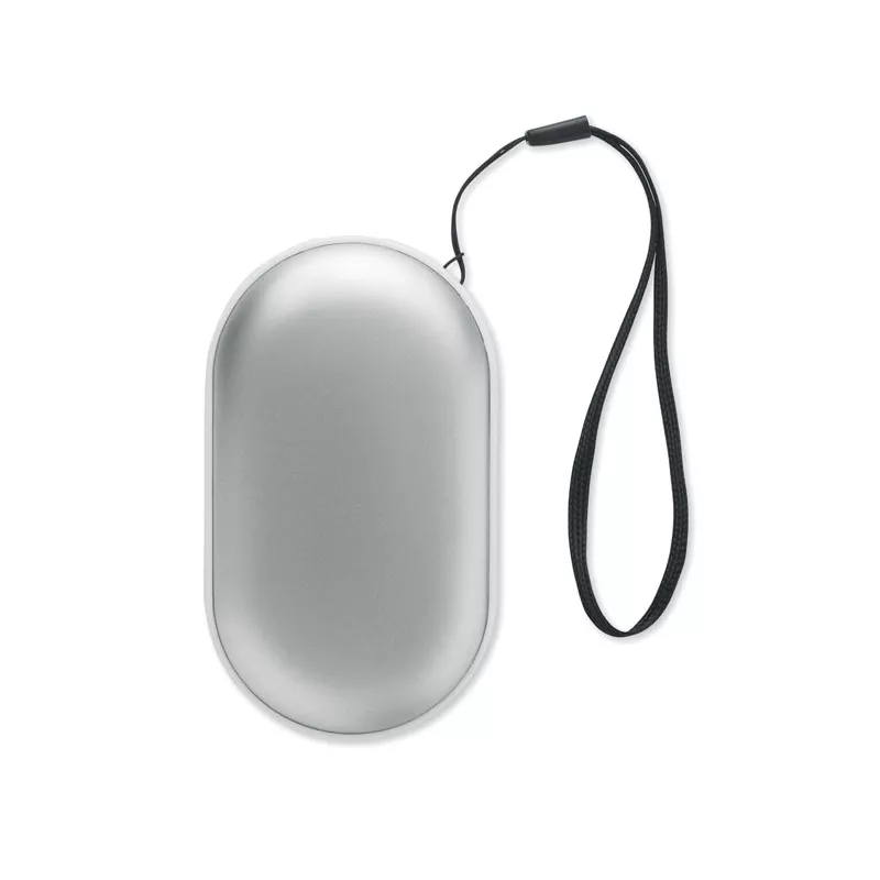 Ogrzewacz do rąk z powerbankiem 5000 mAh MUKAVA - Srebrny Mat (MO2777-16)