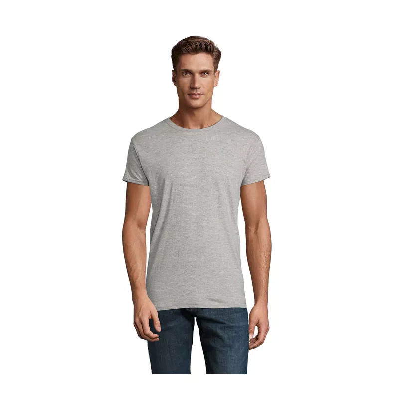 Koszulka unisex organiczna 140 g/m² Sol's EPIC - Szary Melanż (S03564-GM)