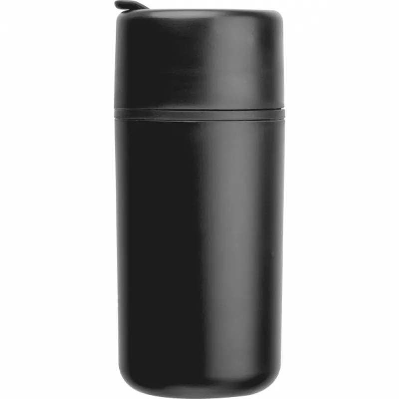 Kubek z podwójnymi ściankami GENOA 500 ml - czarny (535403)