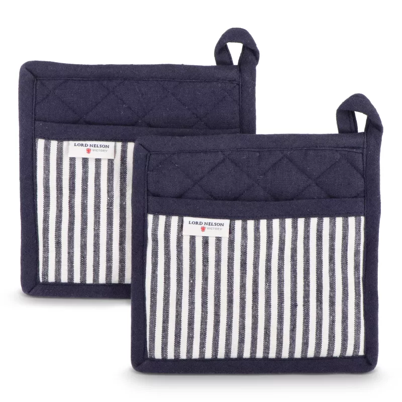 Zestaw 2 rękawic kuchennych Lord Nelson Victory - ciemnoniebiesko / biały (LT54039-N1001)