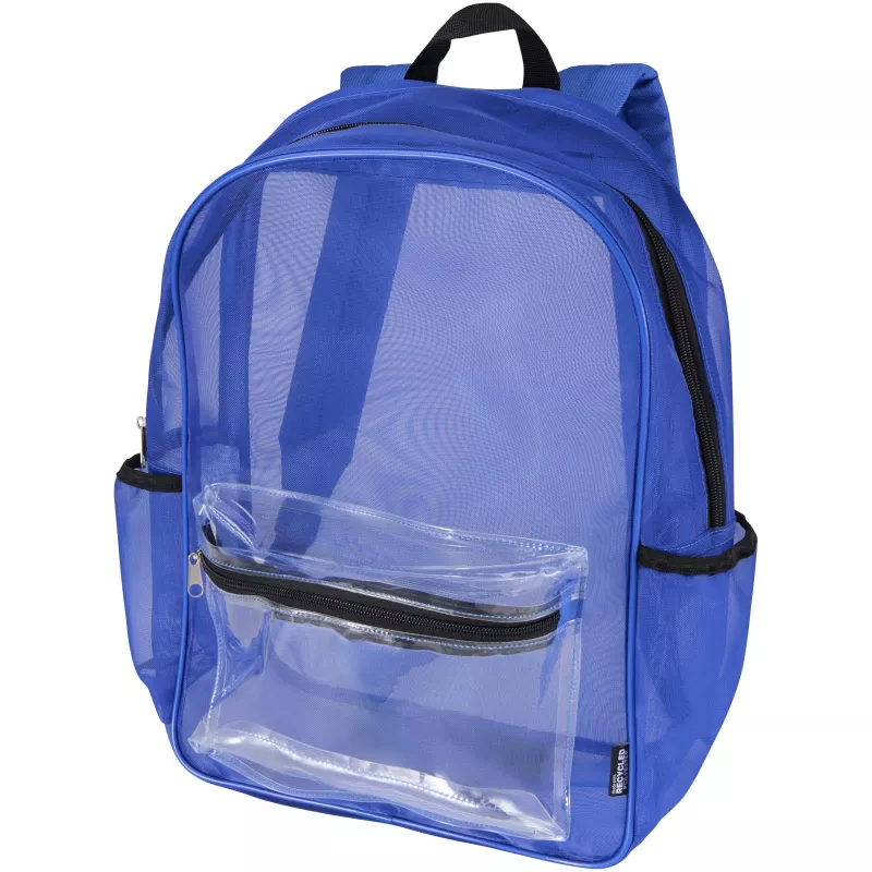Mesh plecak z recyklingu z certyfikatem GRS o pojemności 18 l - Błękit królewski (13013753)