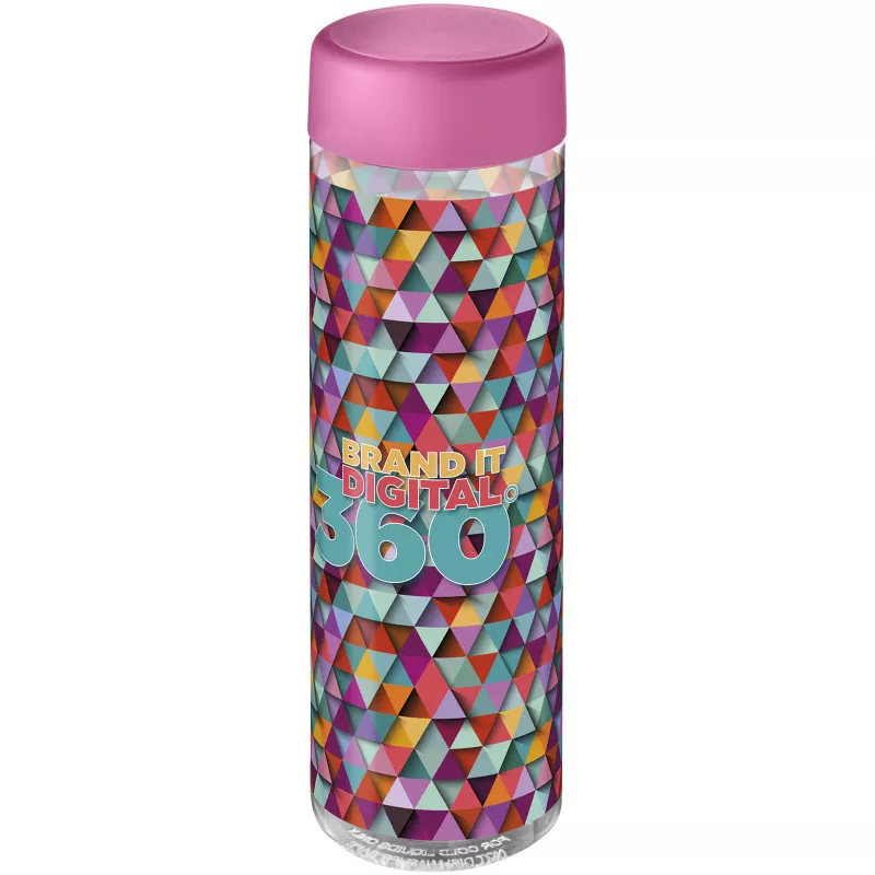 H2O Vibe 850 ml screw cap water bottle - Przezroczysty-Różowy (21043008)