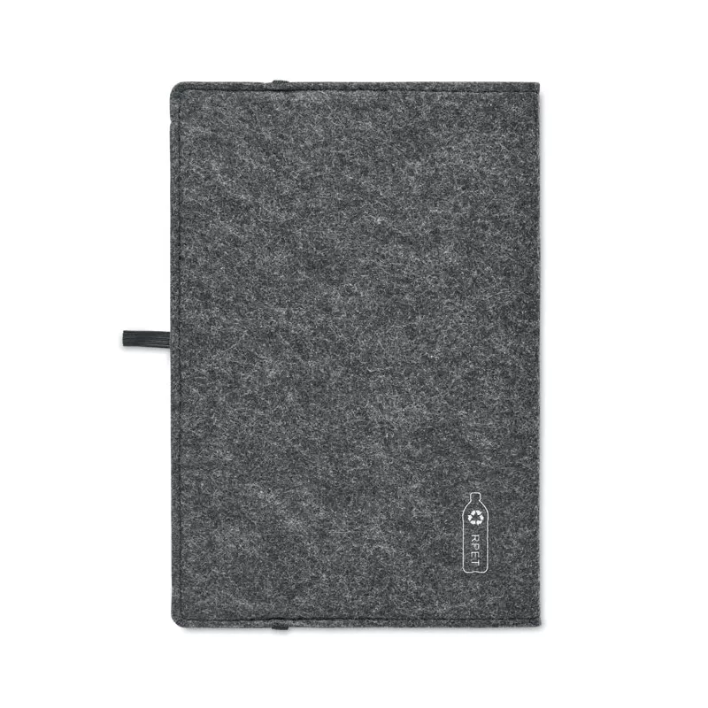 Notes A5 w okładce z filcu 80 kartek w linię FELTBOOK - Kamienny Szary (MO2093-15)