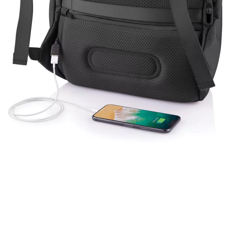 Bobby Soft plecak chroniący przed kieszonkowcami - czarny (P705.791)