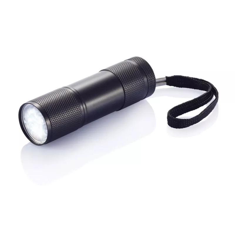Latarka 9 LED Quattro - czarny (P513.271)