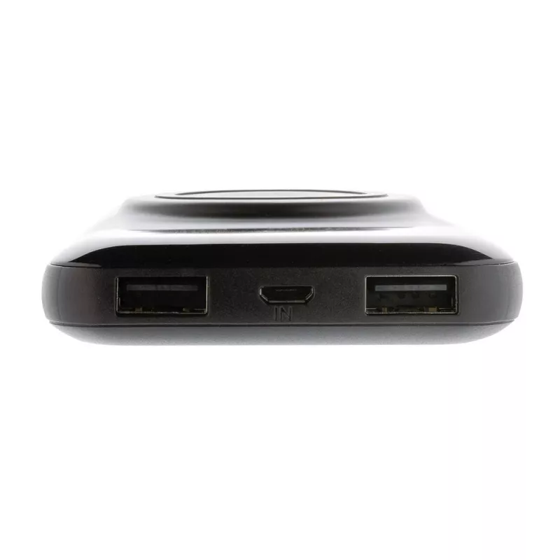 Power bank 10000 mAh, ładowarka bezprzewodowa 3W - czarny (P322.261)