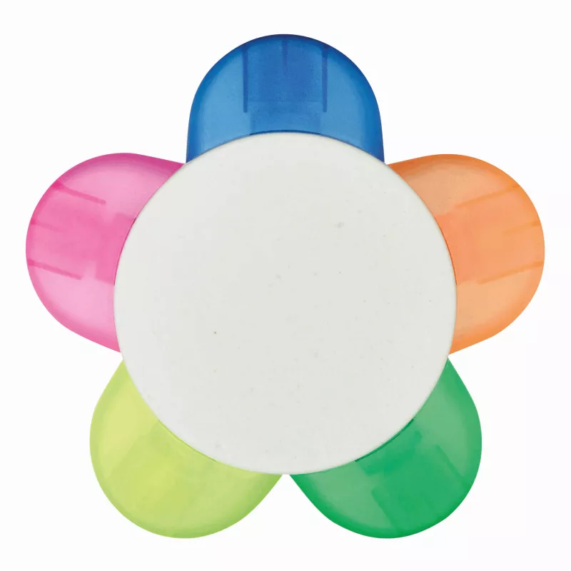 Zakreślacz w kształcie kwiatka - wielokolorowy (56-1103340)