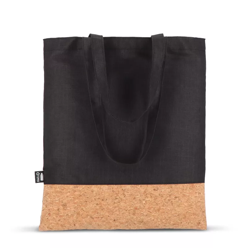 Torba transportowa R-PET i korek 35 x 40 cm - czarny (LT91393-N0002)