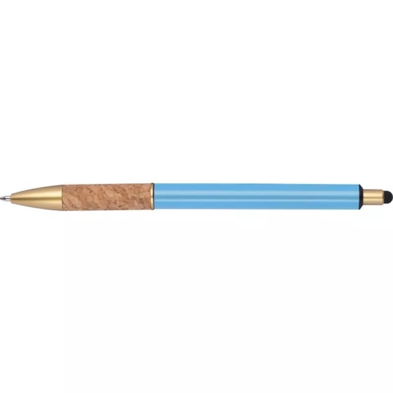 Długopis metalowy touch pen CAPRI - jasnoniebieski (369024)