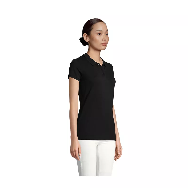 Polo damskie organiczne 170 g/m² Sol's PLANET WOMEN - Czarny (S03575-BK)