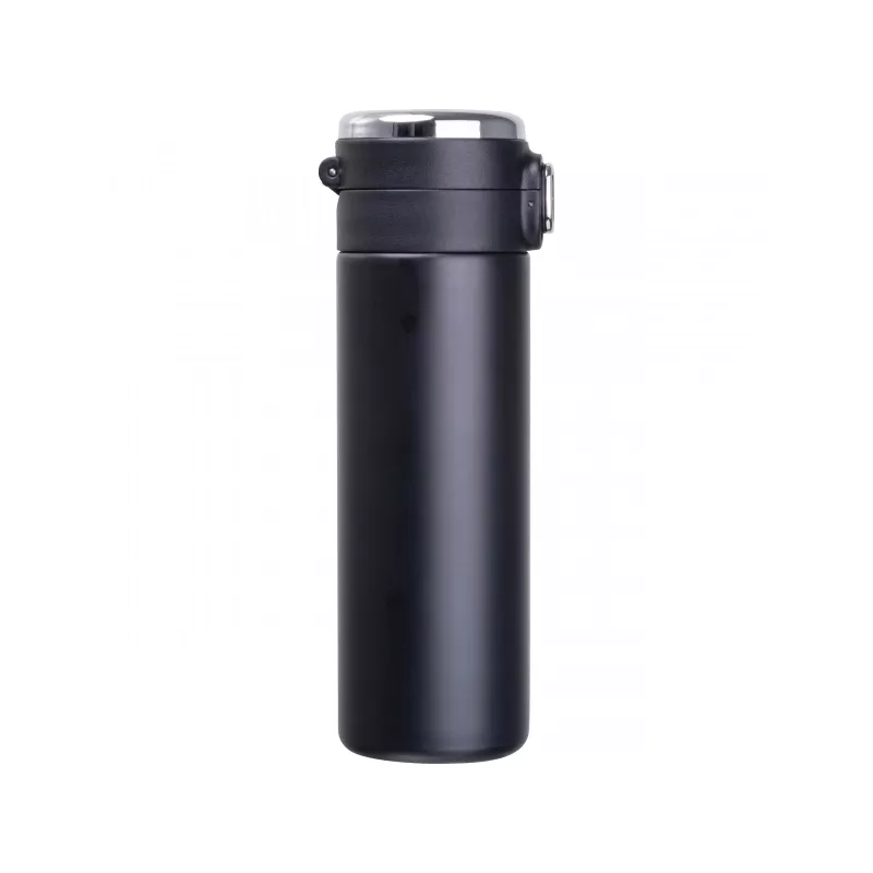 Butelka próżniowo izolowana z wyświetlaczem temperatury 420ml COLOGNE - czarny (529503)