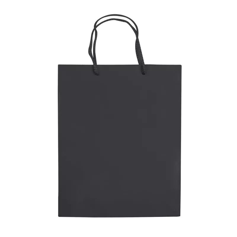 Papierowa torba średnia 24x30x10 cm - czarny (LT91512-N0002)