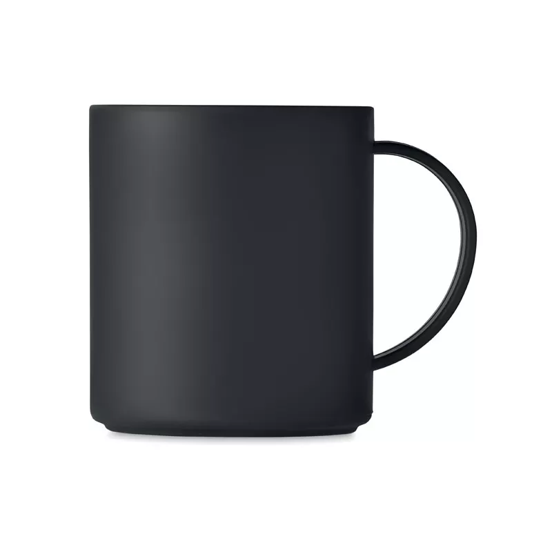 Kubek z PP wielokrotnego użytku 300 ml MONDAY - Czarny (MO6256-03)