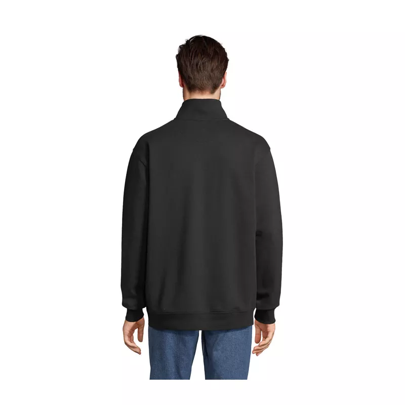 Bluza ze stójką i zamkiem 1/4 Sol's CONRAD - Czarny (S04234-BK)