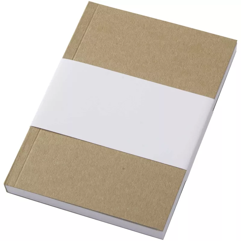 Notatnik A6 Novella Austen z miękką okładką z materiału z recyklingu, papier pakowy — 100 kartek - Piasek pustyni (21026606)