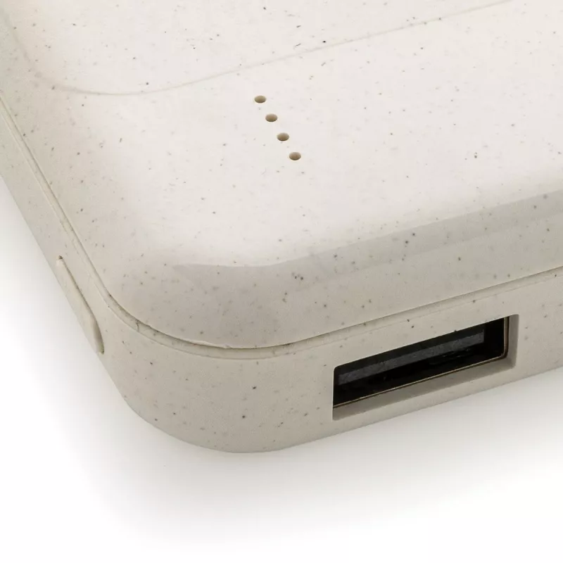 Bezprzewodowy power bank, ładowarka bezprzewodowa - biały (P322.673)