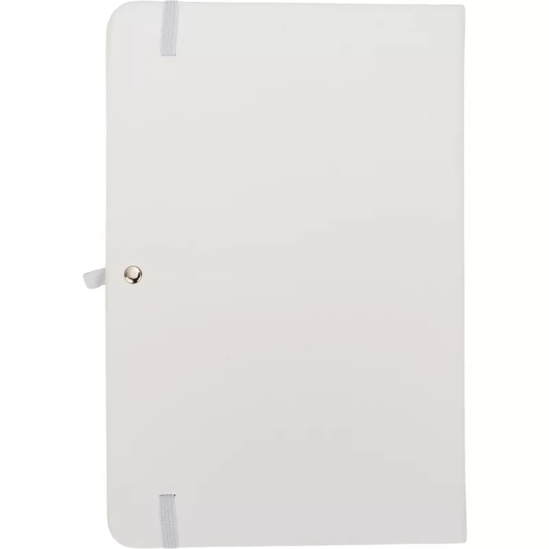 Notatnik A5 w linie z materiałów z recyklingu LORENA - biały (2875906)