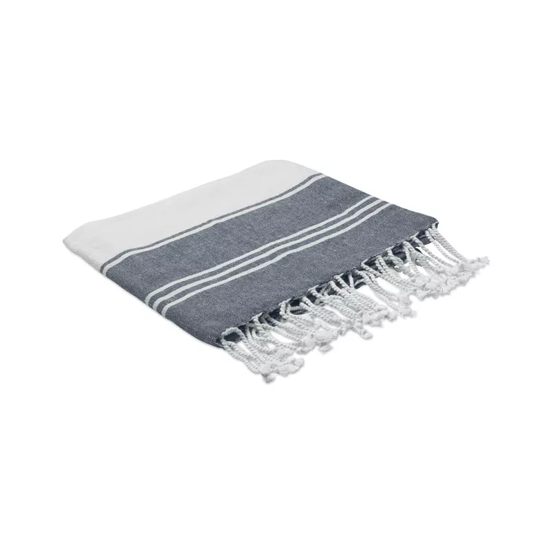 Ręcznik hammam z workiem 90x160 cm 180 g/m² HAMMA - Niebieski (MO2584-04)