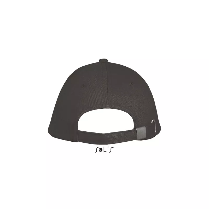 Czapka z daszkiem 5-panelowa 260 g/m² Sol's LONG BEACH - Dark Grey / Orange (S00594-DO)
