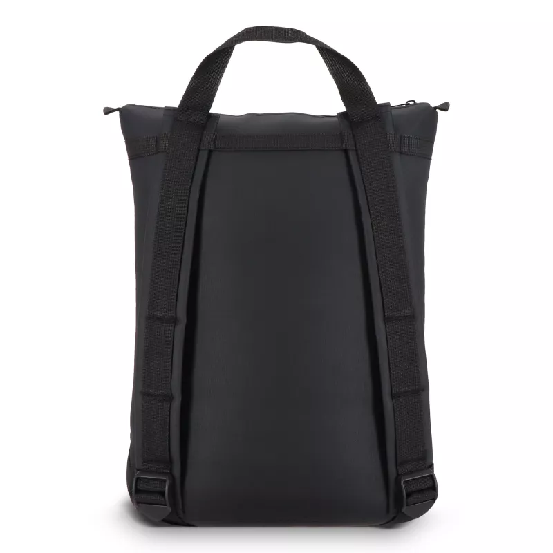 Plecak na laptopa rPET 600D Navi 36 x 40 x 10 cm - czarny (LT95397-N0002)