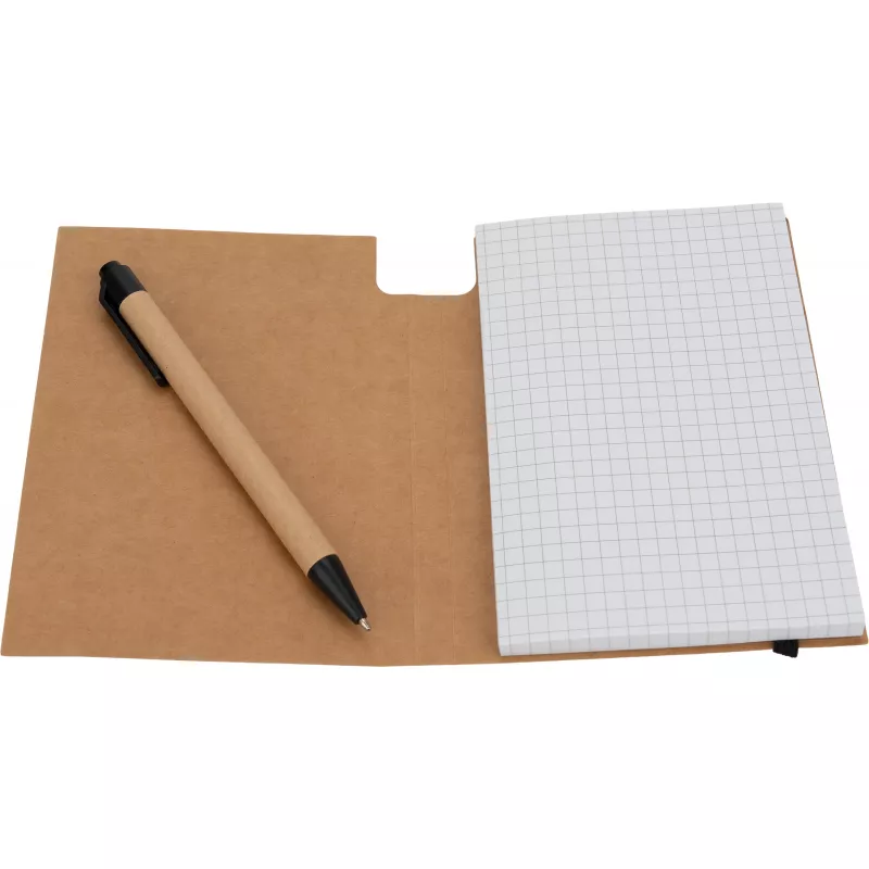 Notatnik A6 w kratkę NATALIA - brązowy (2058101)
