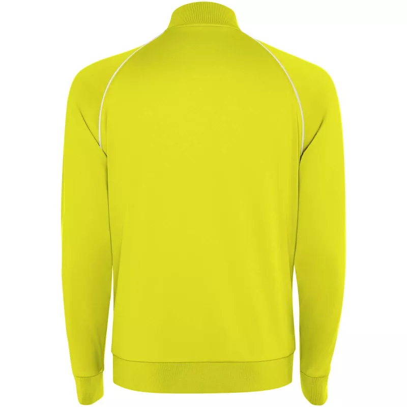 Męska bluza Valier z zamkiem błyskawicznym na całej długości - Fluor Yellow (R0437-FLYELLOW)