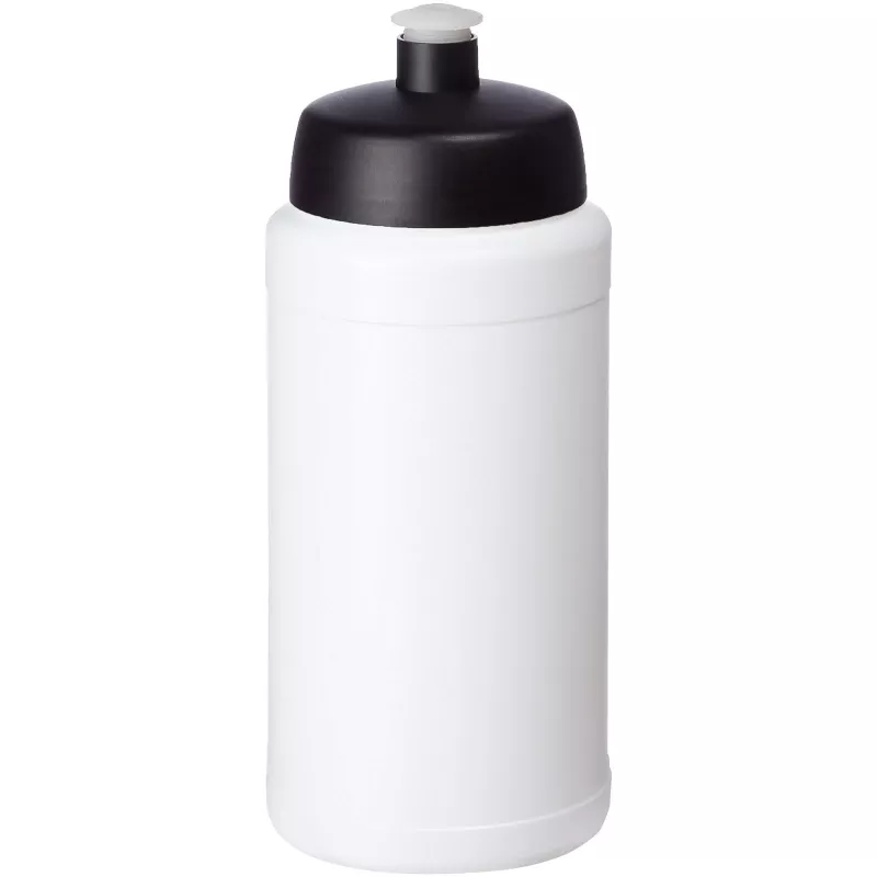 Bidon Baseline® Plus o pojemności 500 ml z wieczkiem sportowym - Biały-Czarny (21068800)