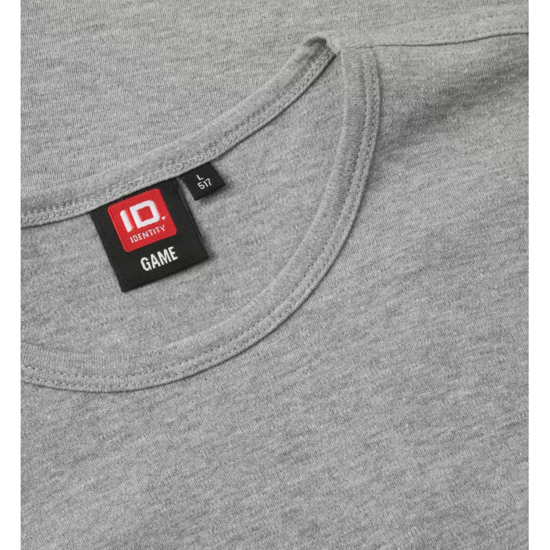 Koszulka bawełniana 210 g/m² ID Interlock T-shirt 0517 - Grey Melange (0517-GREY MELANGE)